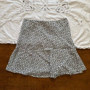 Brandy Melville Floral Wrap Mini Skirt